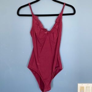 Ten Sixty Sherman Maroon Bodysuit